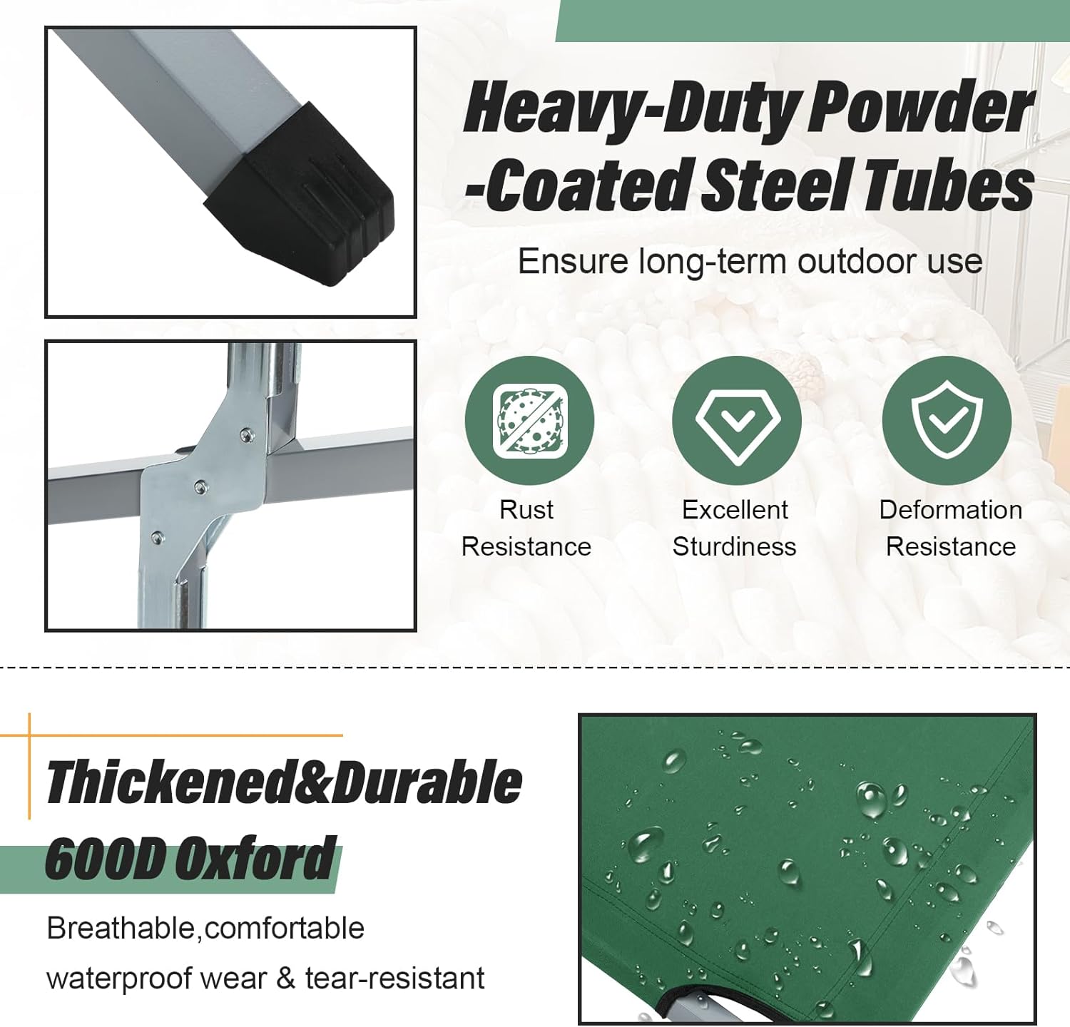 Camping Stretchers Camping Bed Folding Bed Portable Bed X 2