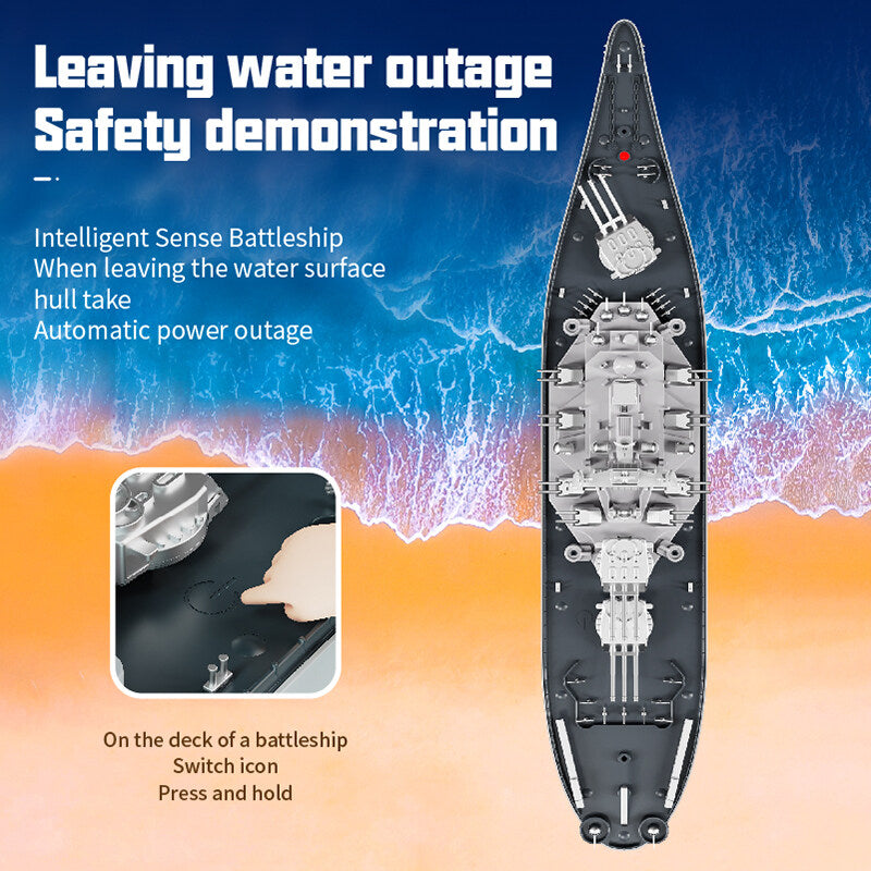 Remote Toys RC Warship Boat Remote Control Boat RC Boat BattleShip