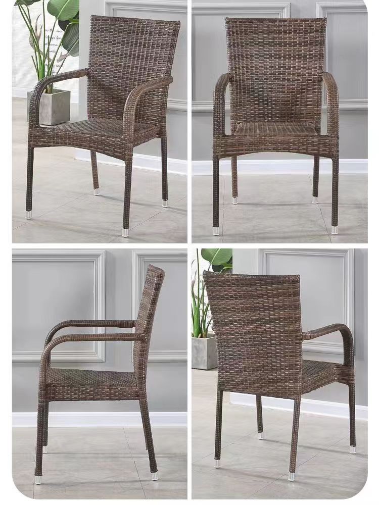 3 Piece Outdoor Conversation Set Outdoor Patio Furniture Set Table with Glass