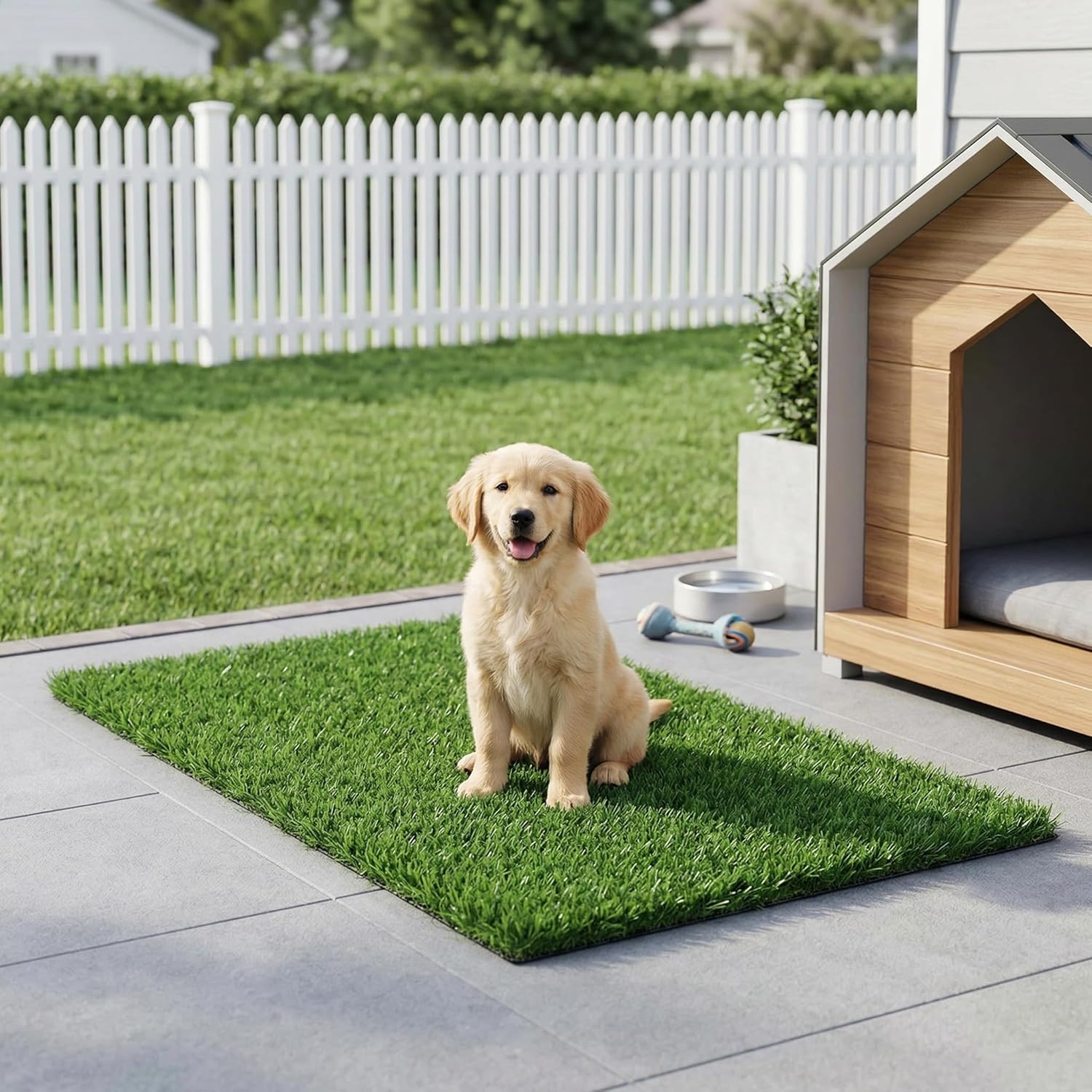 40mm Artificial Grass Natural Looking - Pet Friendly Fake Turf for Garden Patio NZ Stock