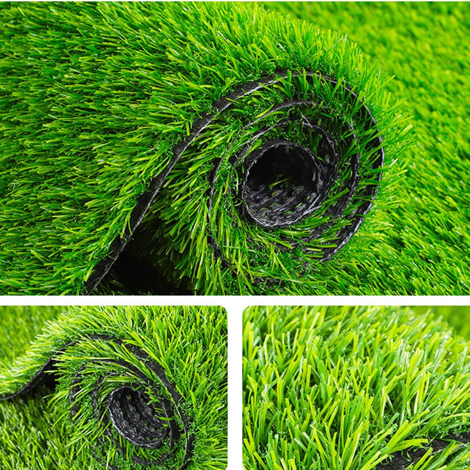 40mm Artificial Grass Natural Looking - Pet Friendly Fake Turf for Garden Patio NZ Stock