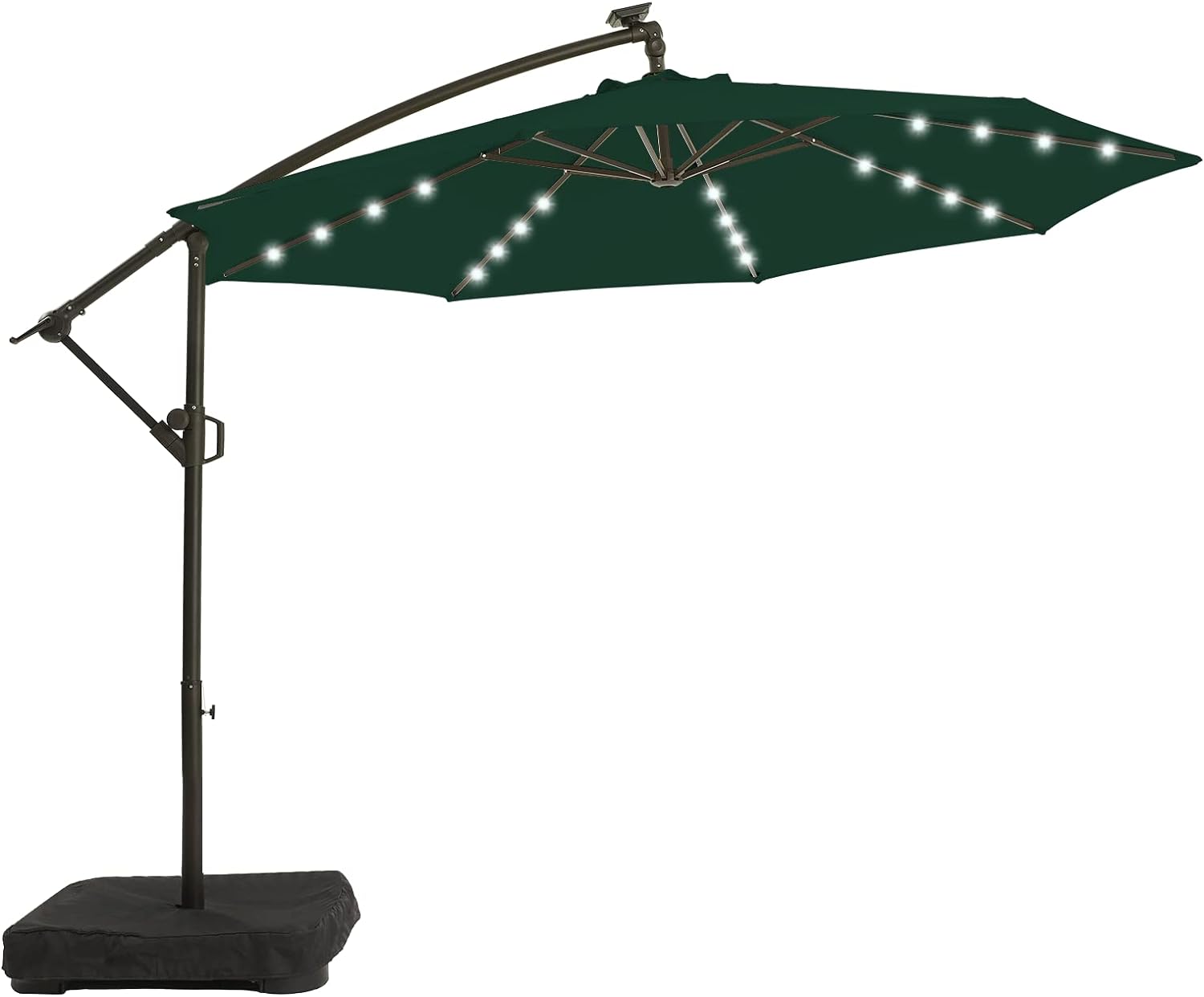 Outdoor Umbrella Cafe Umbrella Market Umbrella With Light and Waterbase
