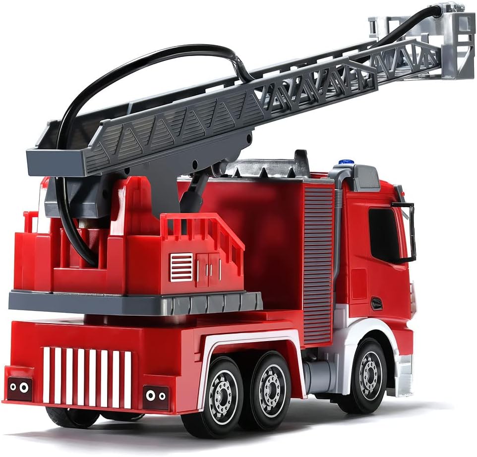 2.4G RC Truck Remote Control Car Fire Engine Truck Pump Spray Water For Kid Gift