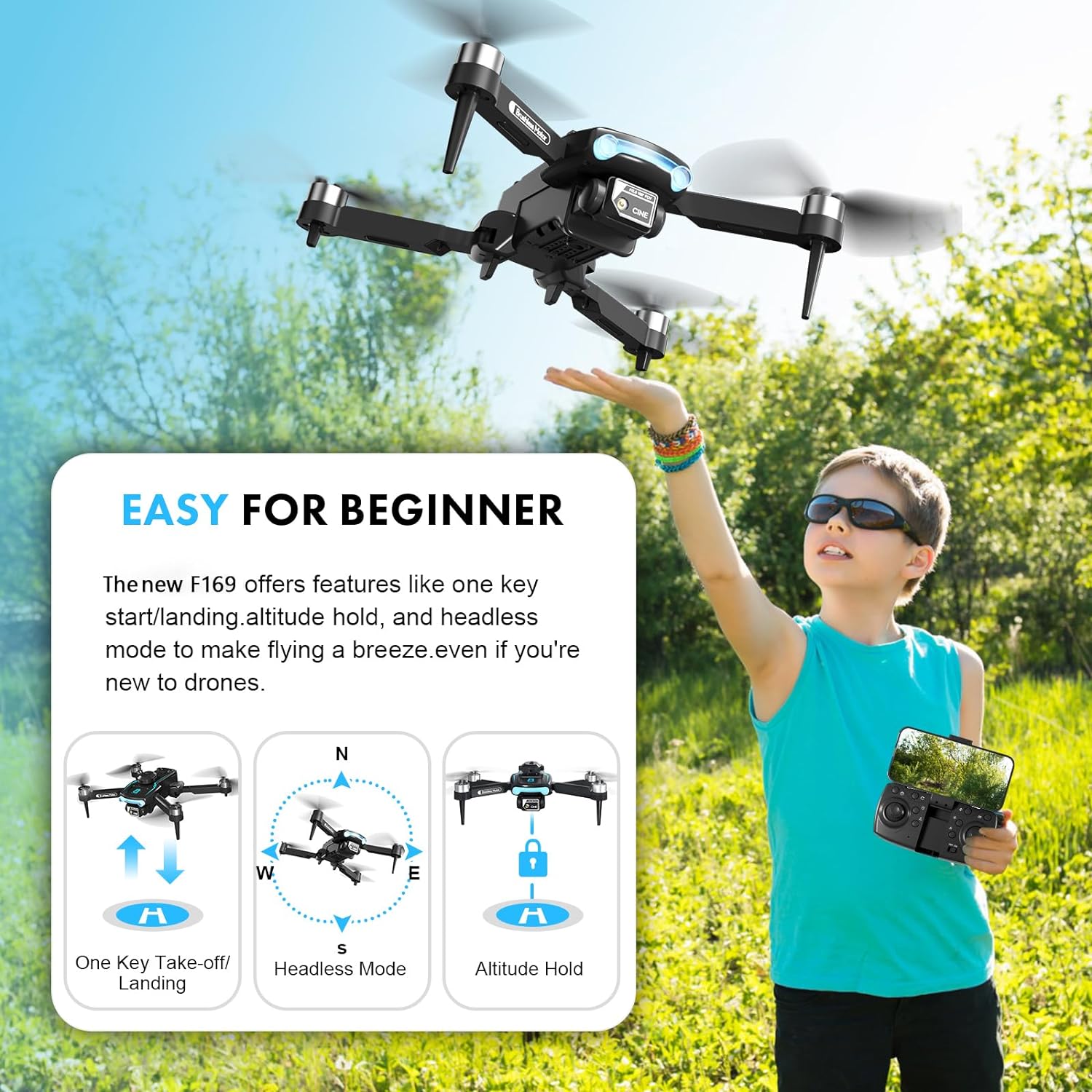 Foldable Obstacle Avoidance RC Drone with Dual Camera Optical Flow Positioning