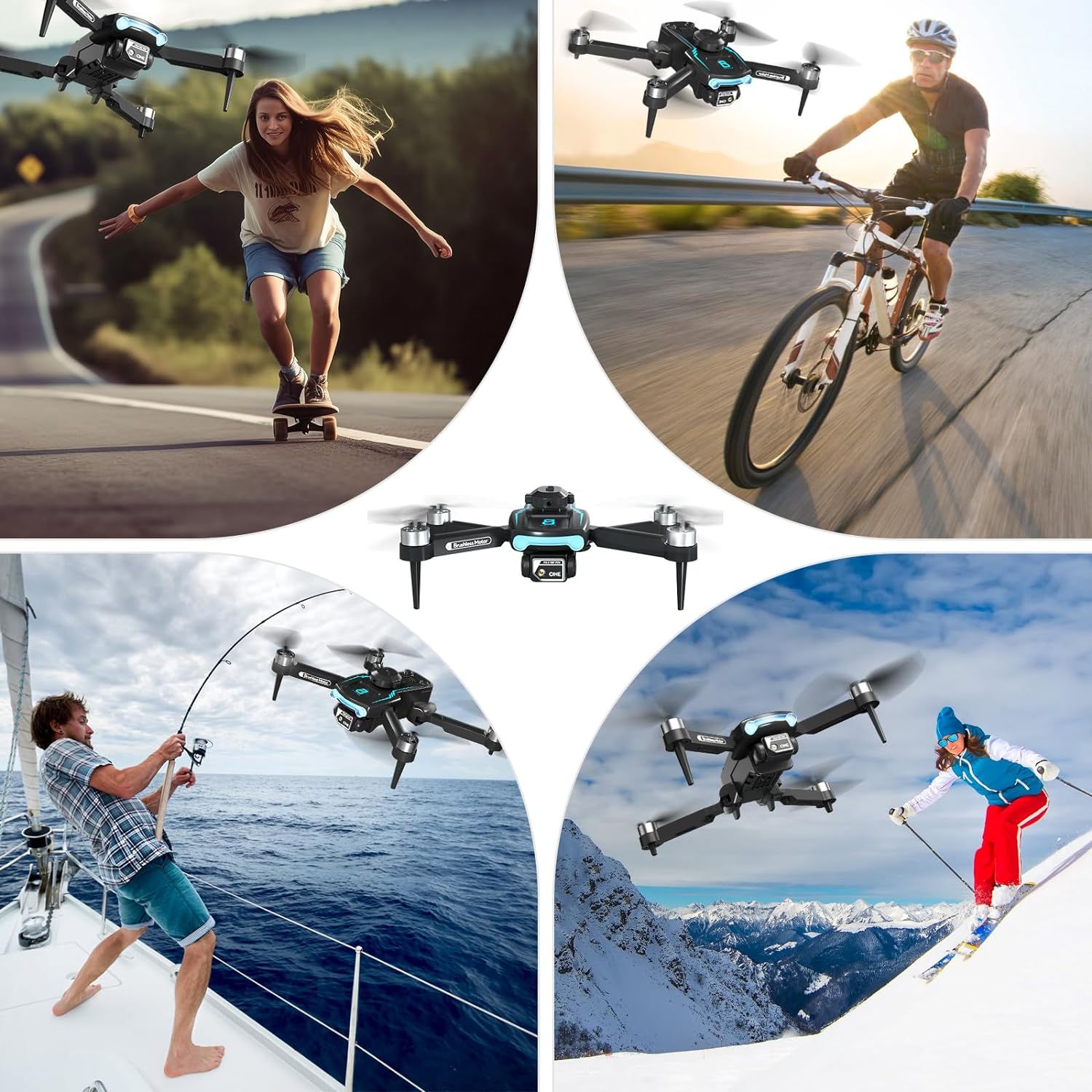 Foldable Obstacle Avoidance RC Drone with Dual Camera Optical Flow Positioning