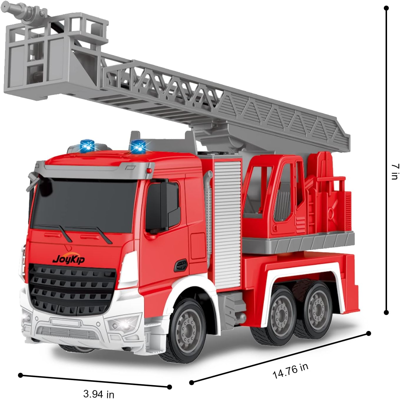 2.4G RC Truck Remote Control Car Fire Engine Truck Pump Spray Water For Kid Gift