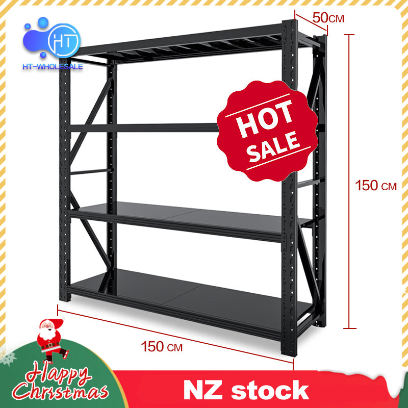 250kg New Black Shelving Racking 150*150*50cm with Wheel