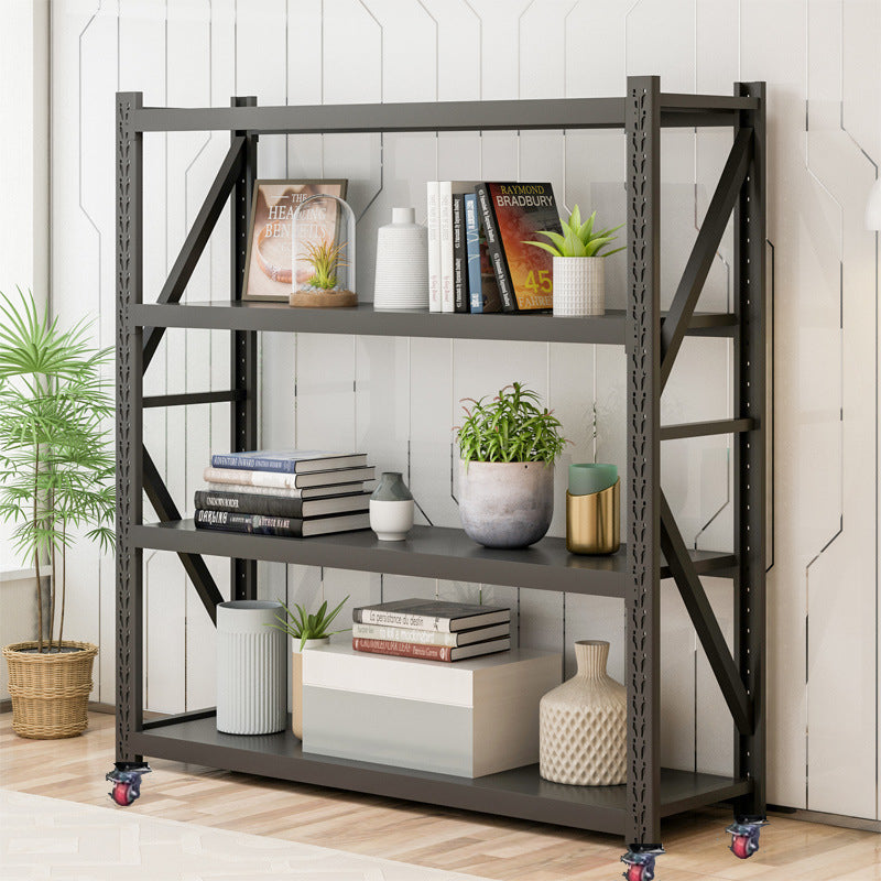 250kg New Black Shelving Racking 150*150*50cm with Wheel