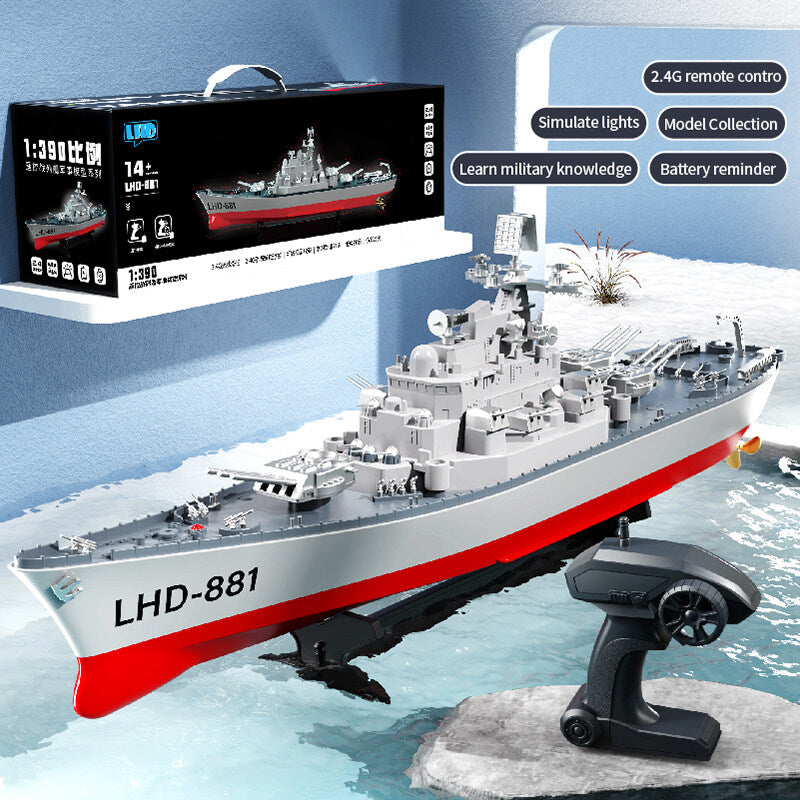 Remote Toys RC Warship Boat Remote Control Boat RC Boat BattleShip